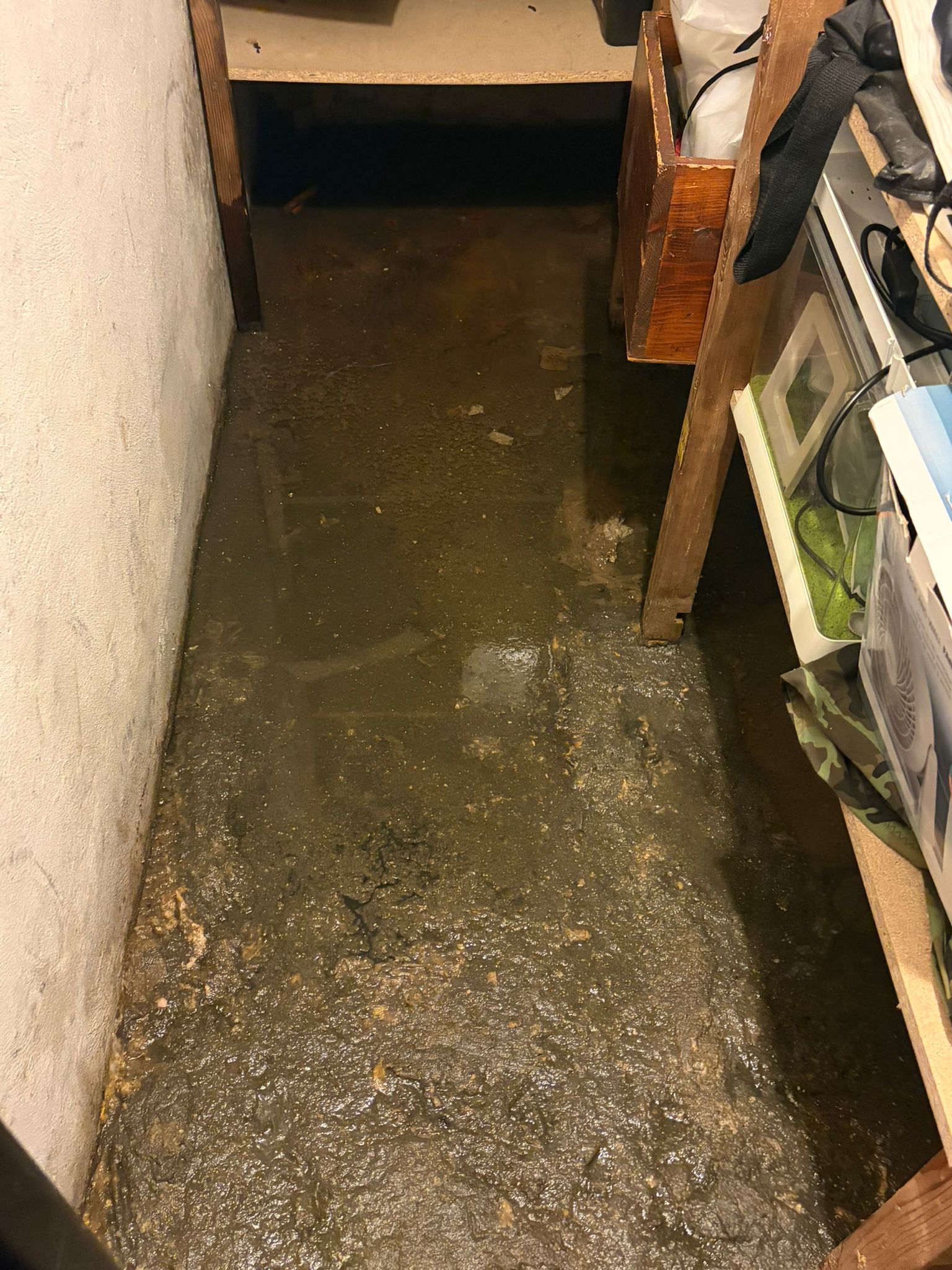 Odčerpání splašků a kalové čerpání v suterénu domu na Praze 1